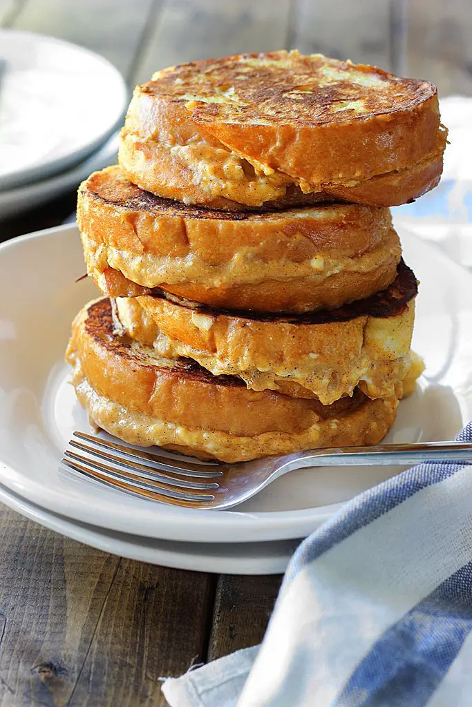 Pumpkin Cream Cheese French Toast