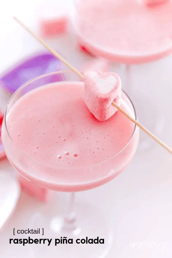 Raspberry Piña Colada Cocktail