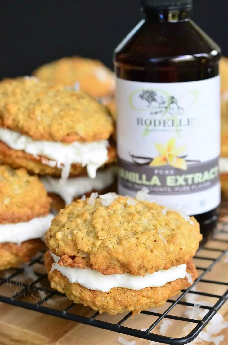 Coconut Oatmeal Cookie Sandwich