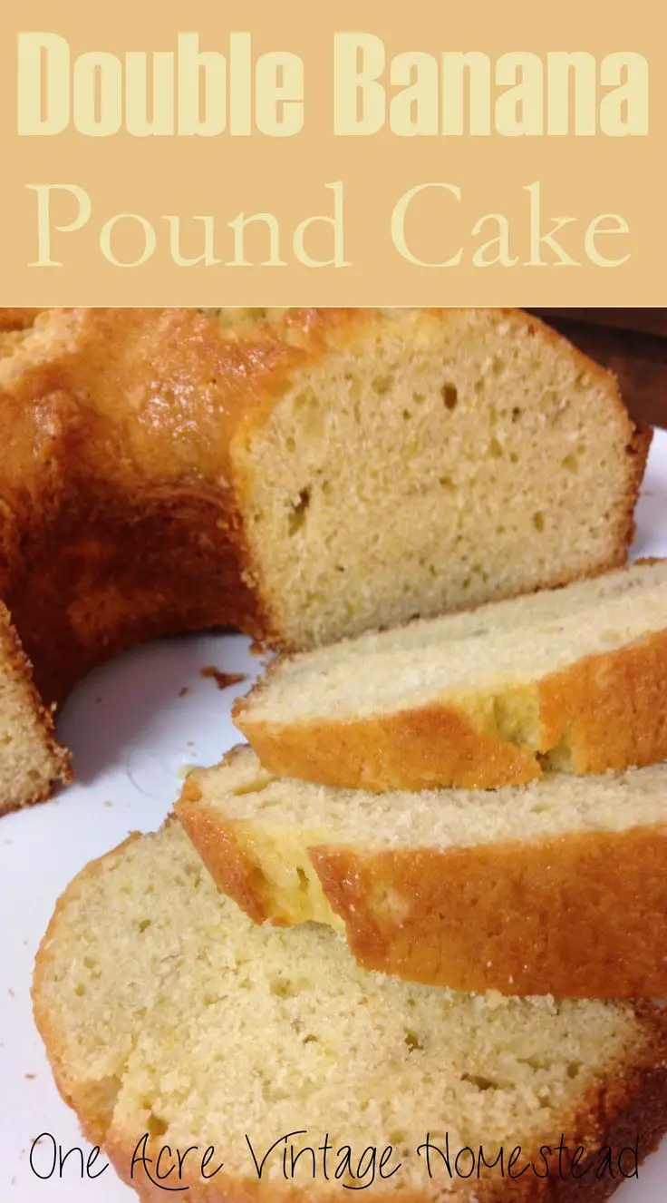 Double Banana Pound Cake