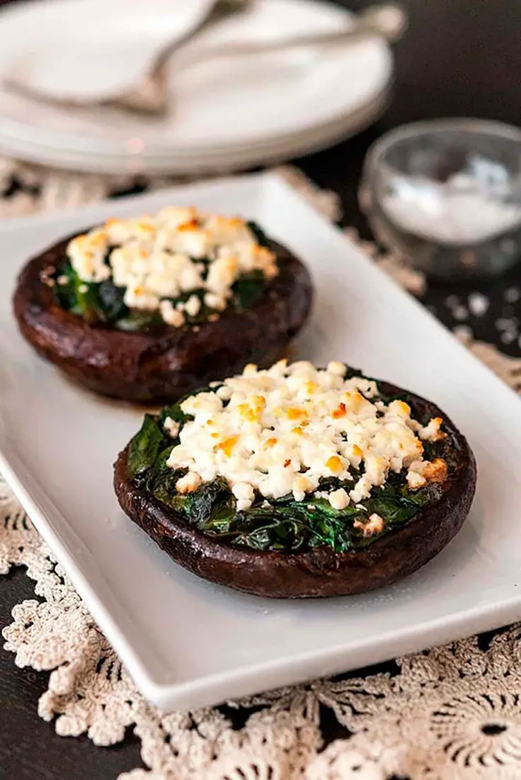 Spinach Stuffed Portobello