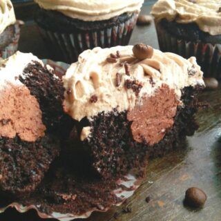 Chocolate Cupcakes With Coffee Cream Filling