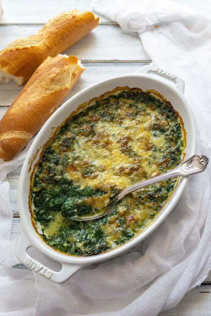 Cheesy Spinach Gratin