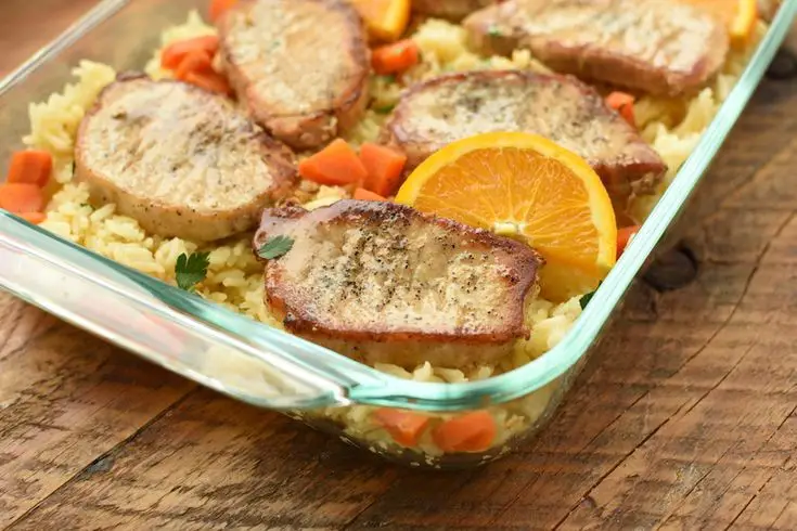 Pork Chops With Orange Rice