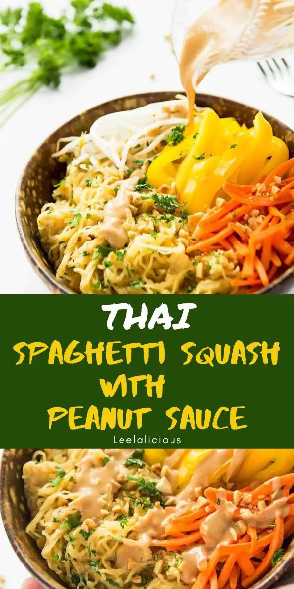 Thai Peanut Sauce Spaghetti Squash