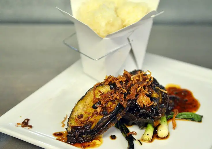 Abalone With Black Bean Sauce & Sticky Rice