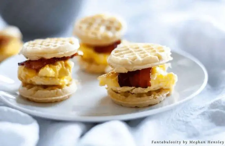 Mini Waffle Breakfast Sandwiches