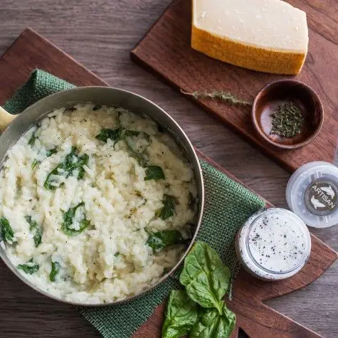 Risotto With Black Truffle Salt