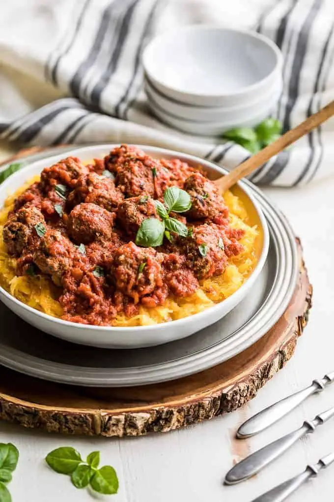 Instant Pot Spaghetti Squash With Meatballs