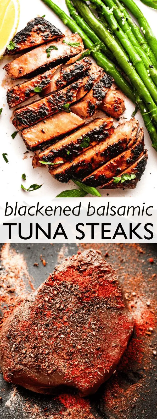 Blackened Balsamic Tuna Steak