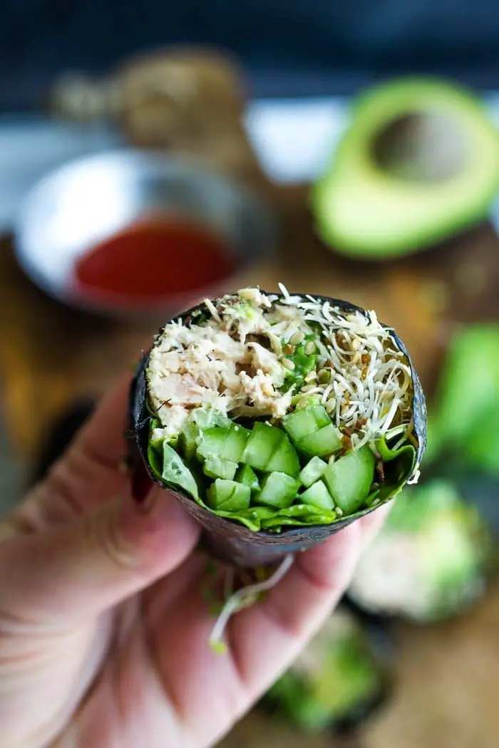 Nori Wraps With Paleo Tuna Salad