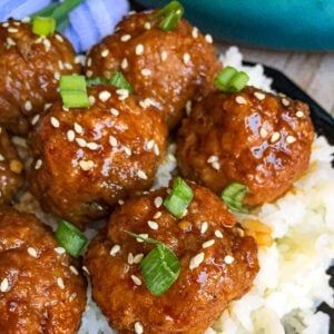 Sticky Asian Glazed Meatball