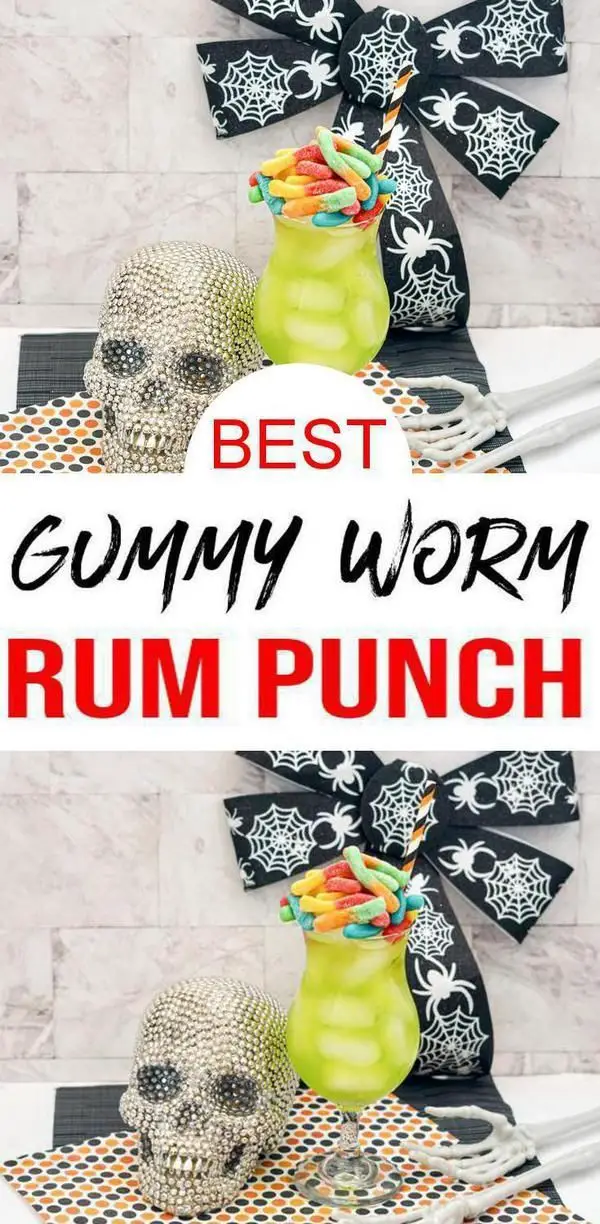 Gummy Worm Rum Punch