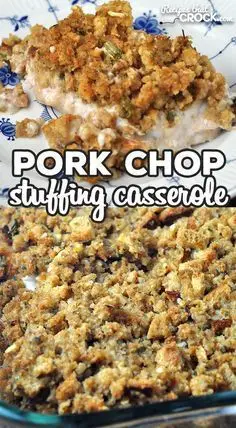 Pork Chop Stuffing Casserole