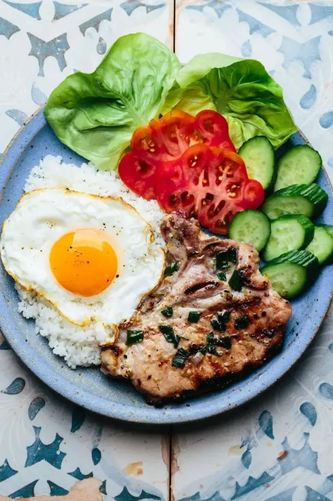 Vietnamese Broken Rice With Grilled Lemongrass Pork Chops