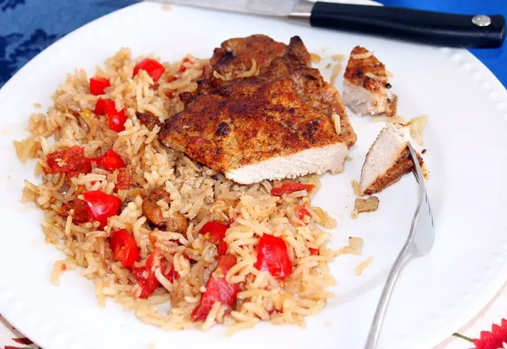 Baked Pork Chops With Tomatoes And Rice