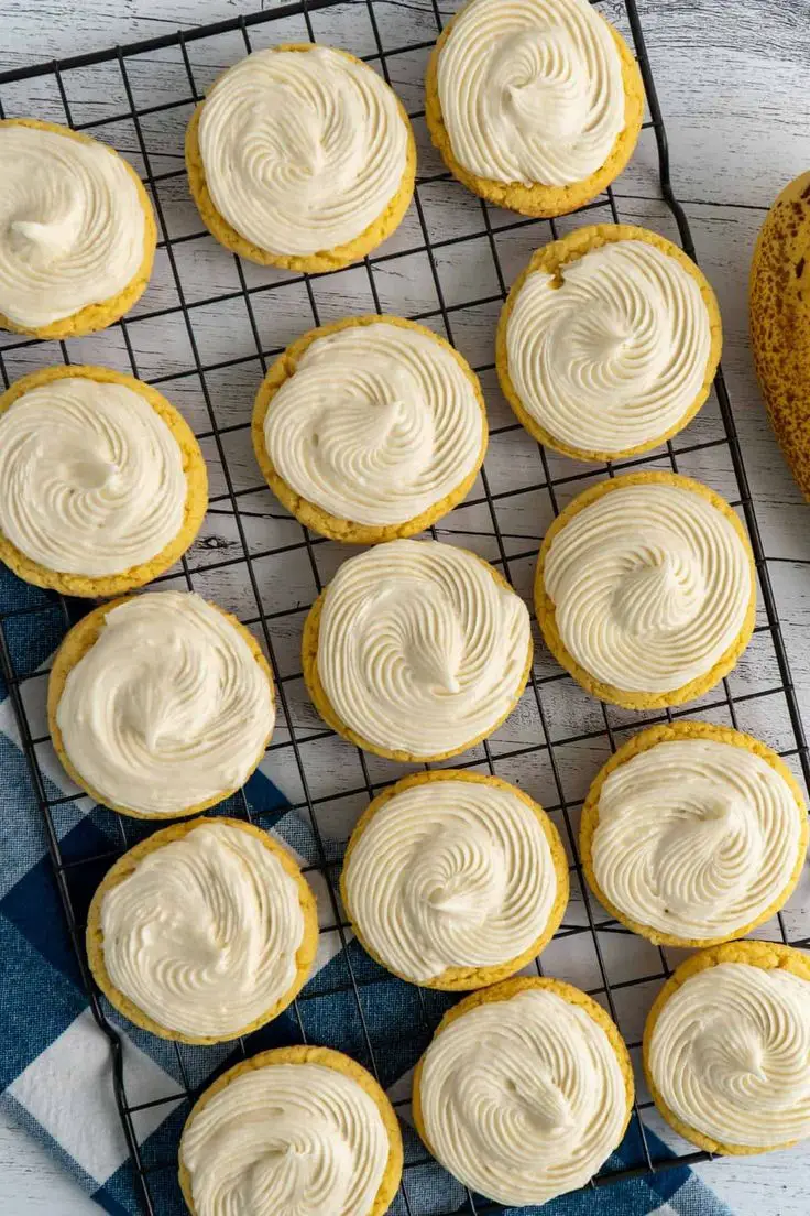 Frosted Banana Cookies