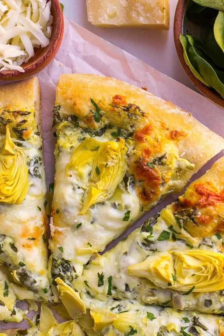 Spinach Artichoke Pizza