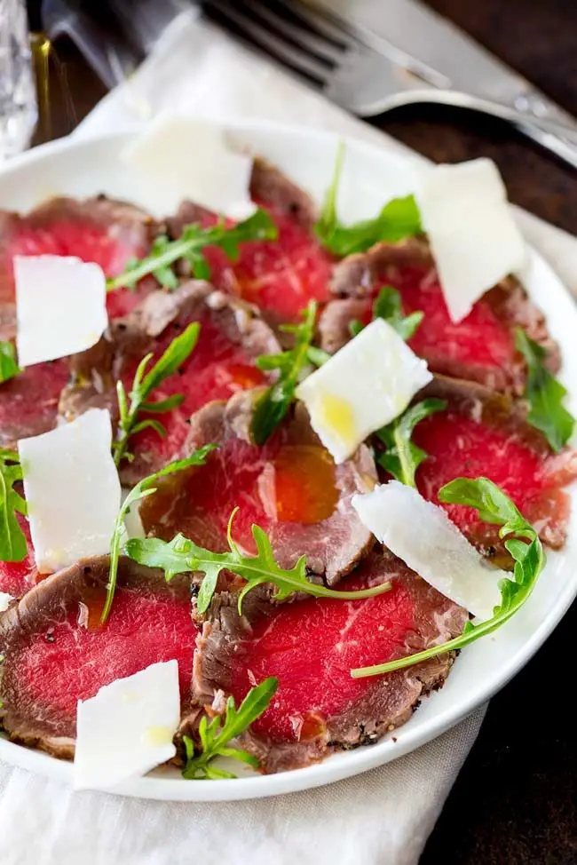 Seared Pepper Beef Carpaccio