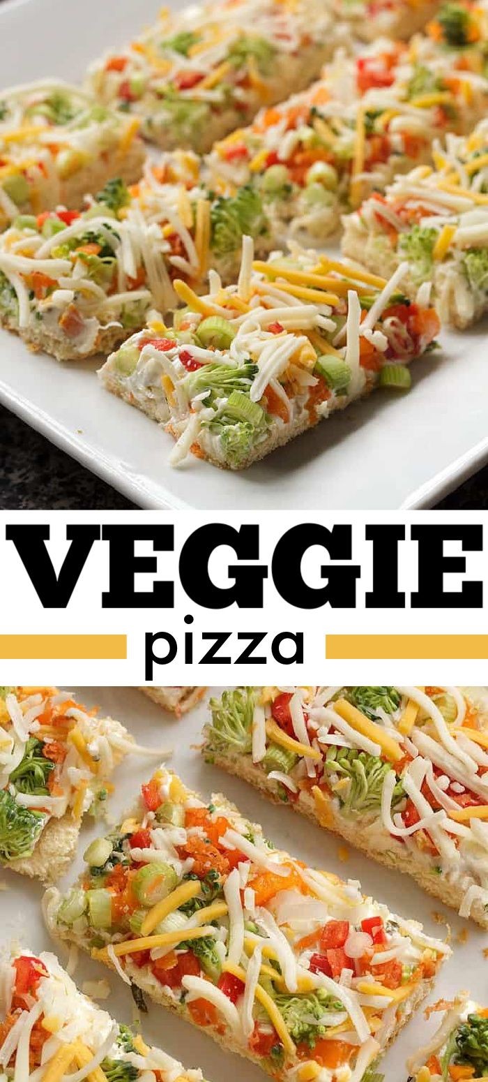 Appetizer Veggie Pizza