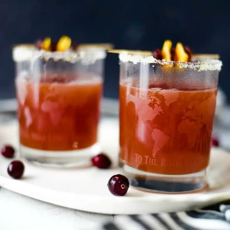 Warm Spiced Cranberry Cocktail