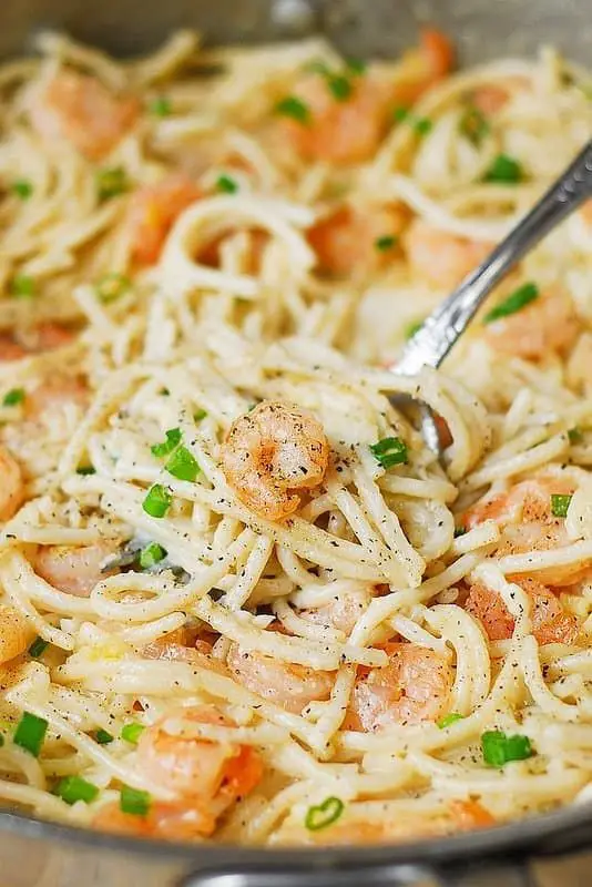 Garlic Shrimp Alfredo