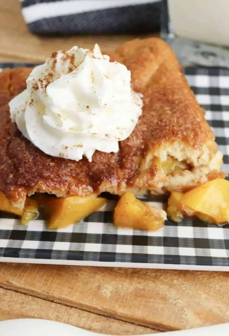 Crescent Roll Peach Cobbler