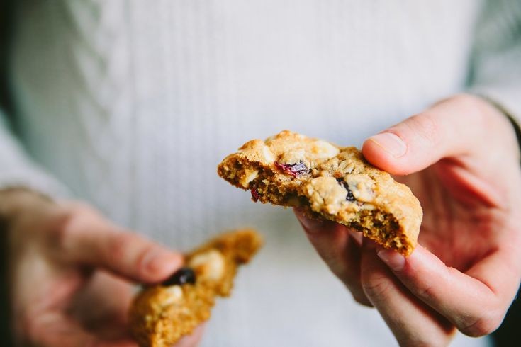 White Chocolate, Cranberry, And Macadamia Nut Oatmeal Cookies