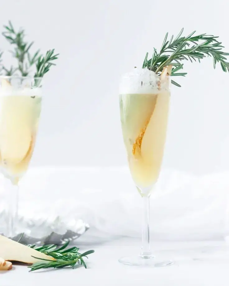 Sparkling Pear Cocktail