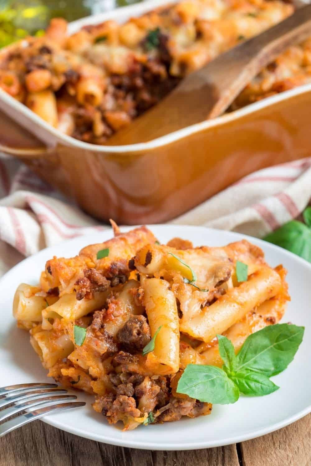 Meatloaf Baked Ziti