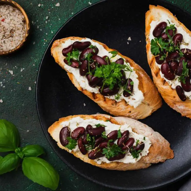 Kidney Beans Sandwich With Cottage Cheese