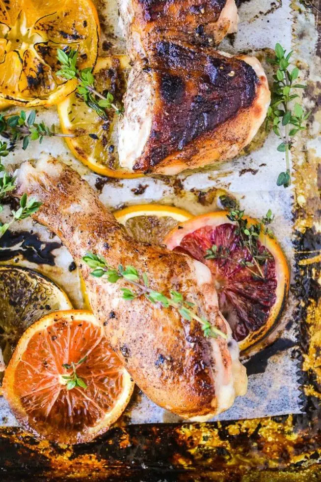 Allspice And Orange Roasted Chicken