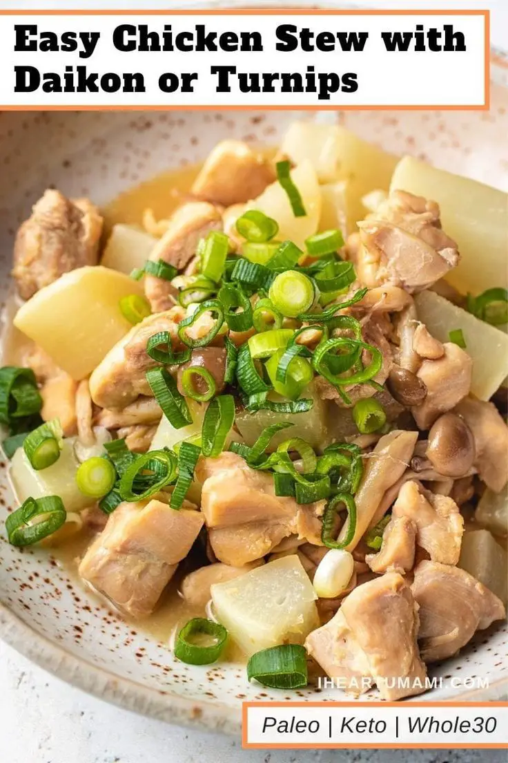 White Radish With Chicken In Yuzu Sauce