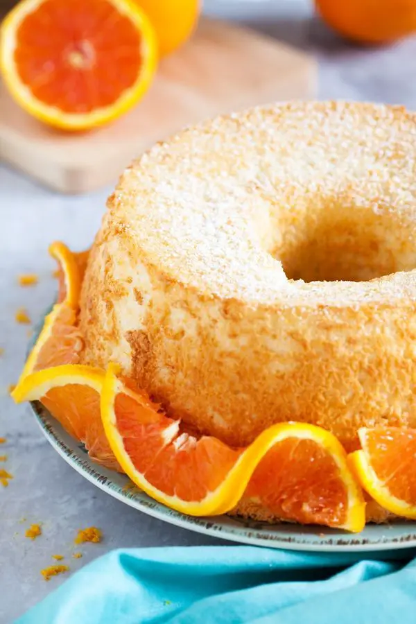 Orange Angel Food Cake