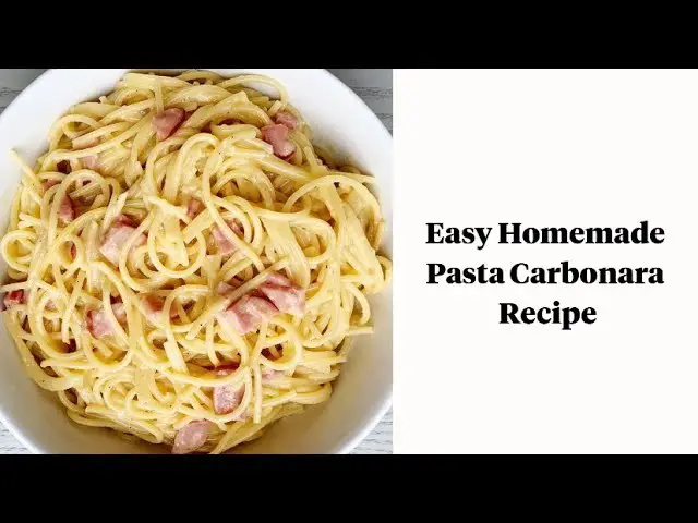 Homemade Pasta Carbonara