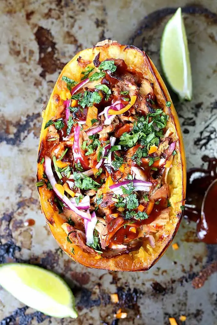 Barbecue Chicken Spaghetti Squash