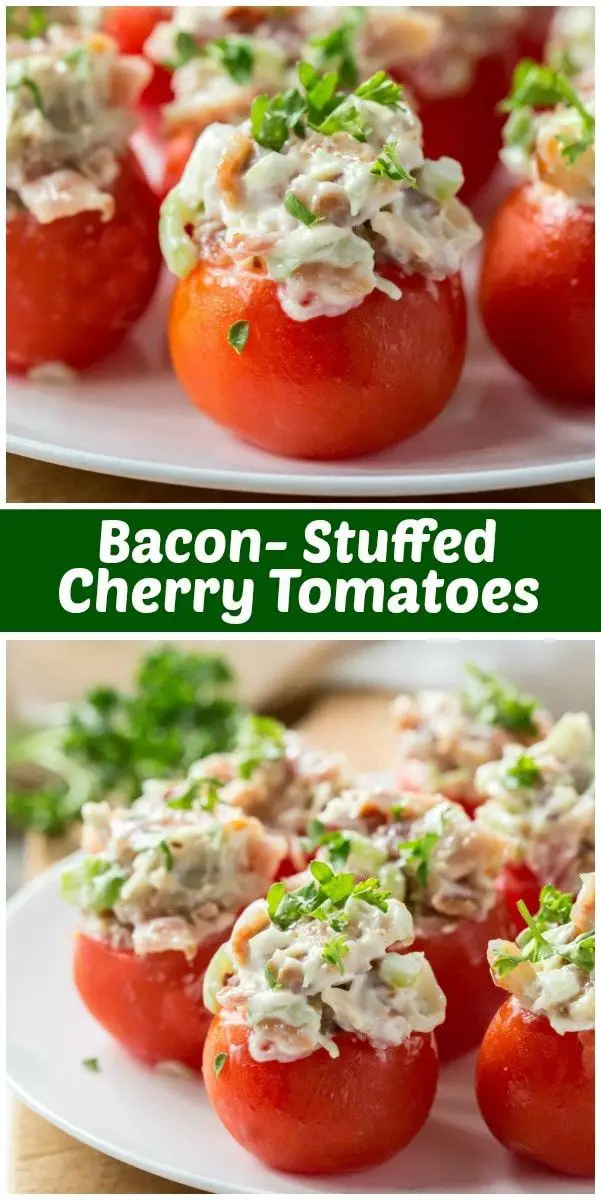 Bacon Stuffed Cherry Tomatoes