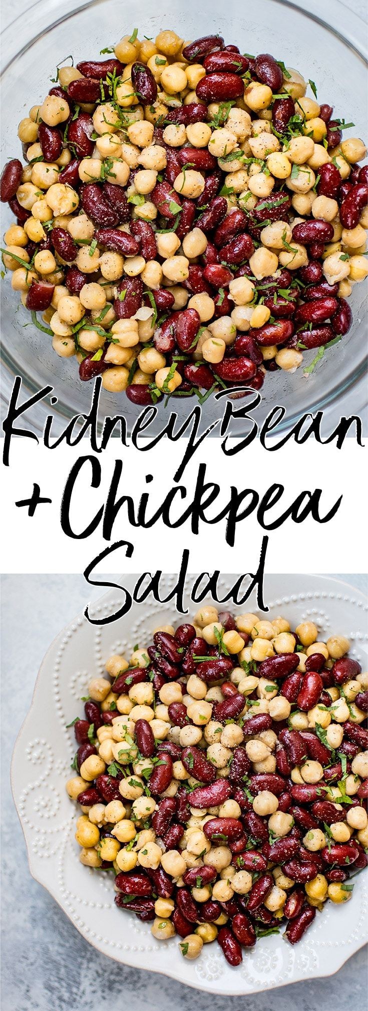 Kidney Bean & Chickpea Salad