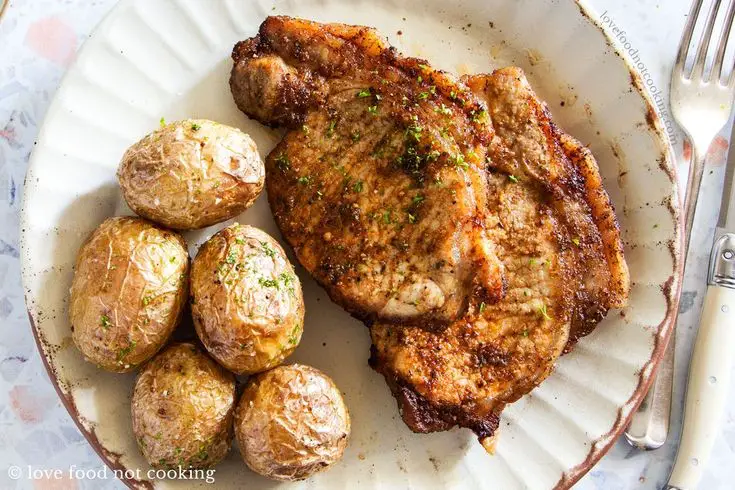 Air Fryer Pork Chops And Potatoes