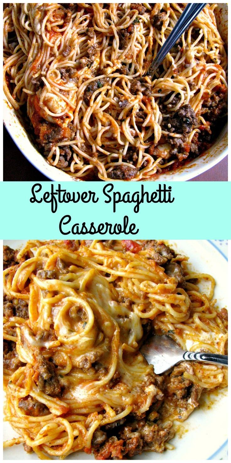 Leftover Spaghetti Casserole