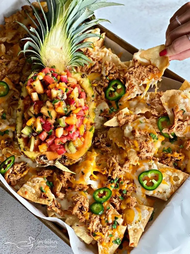 Tropical Chicken Nachos