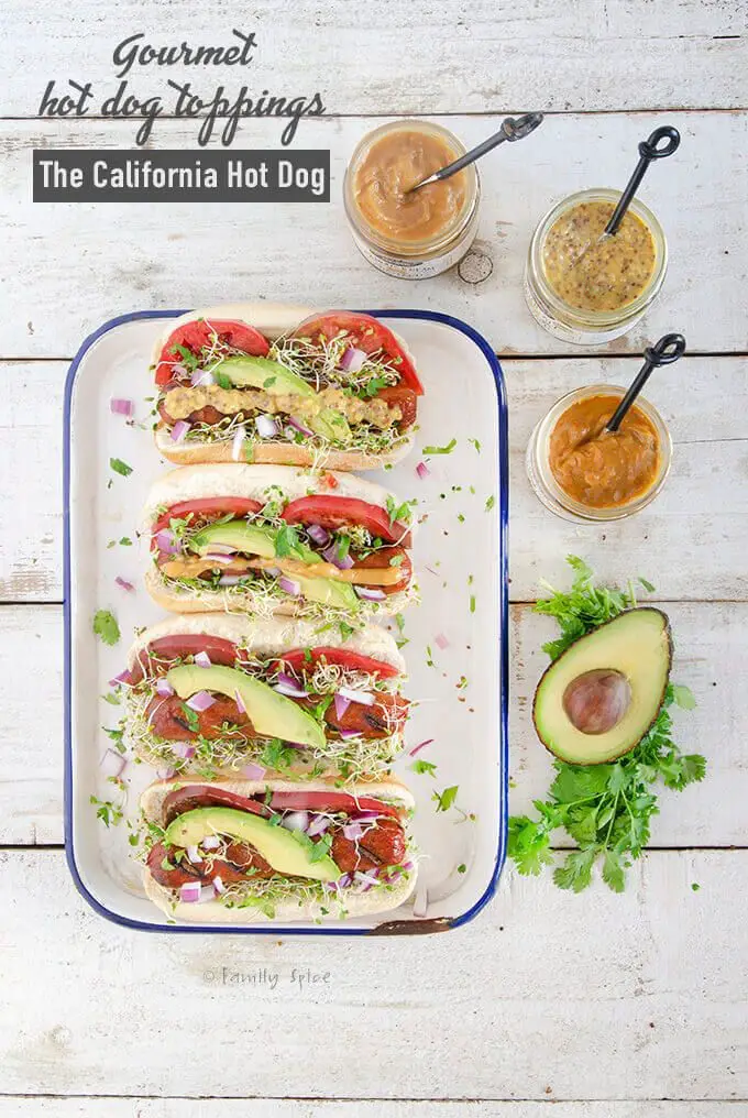 Avocado, Sprouts, & Tomato (California Hot Dog Topping)