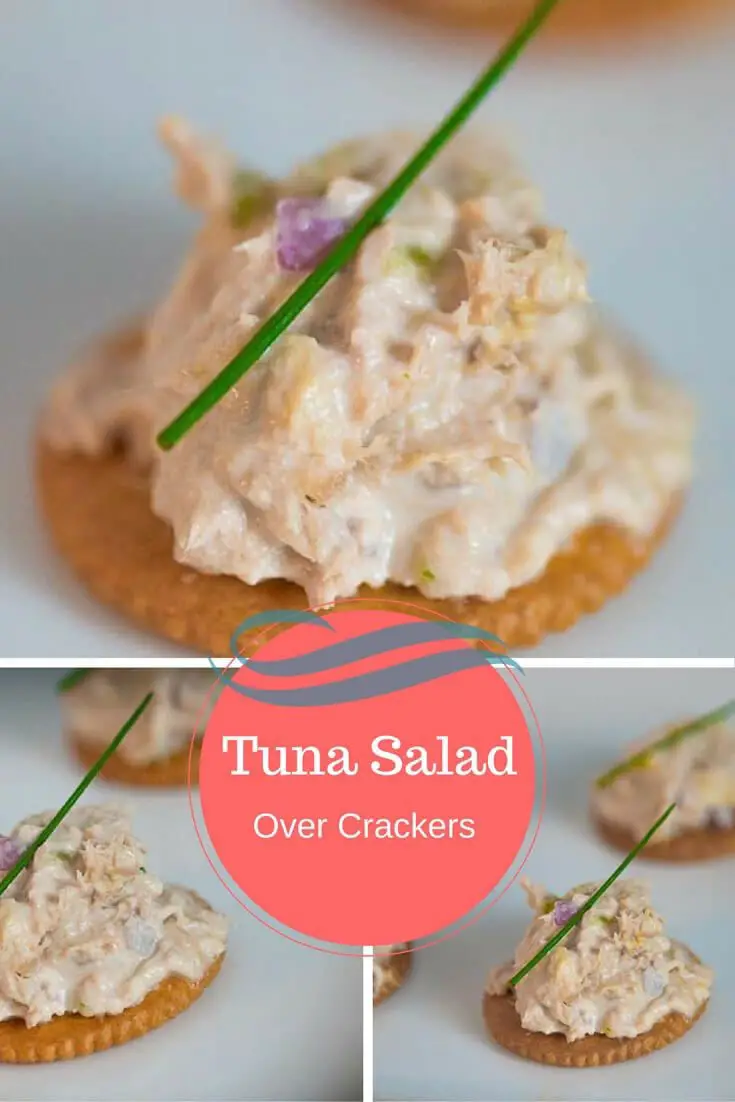 Tuna Salad Over Crackers