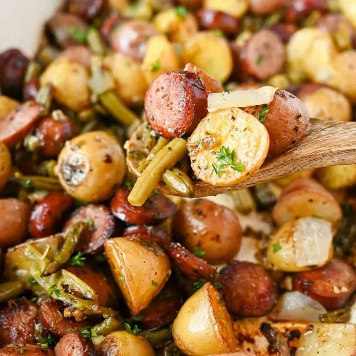 Sausage Green Bean Potato Bake