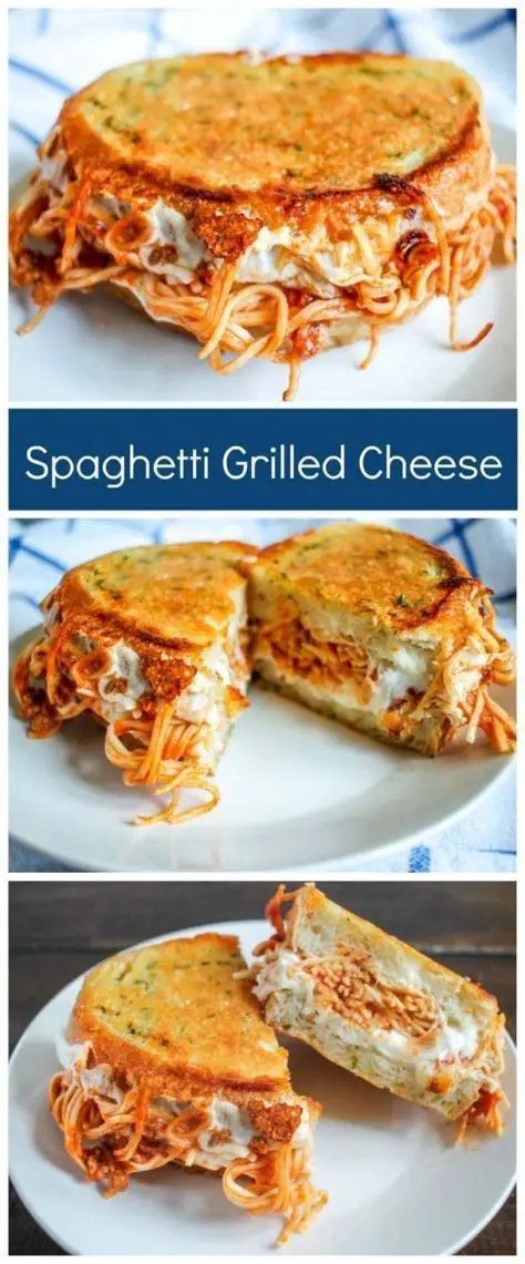 Spaghetti Grilled Cheese