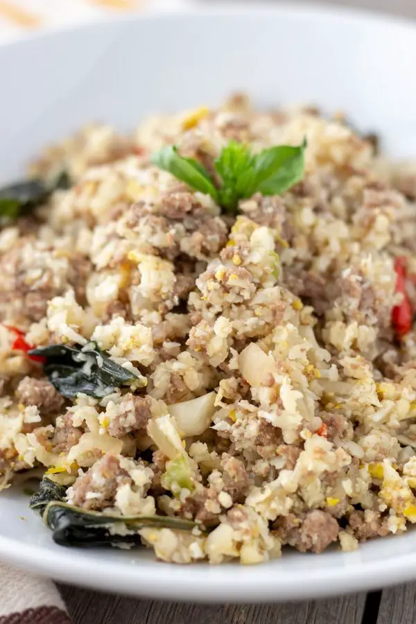 Thai Basil Cauliflower Rice