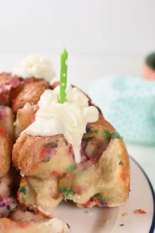 Birthday Cake Monkey Bread