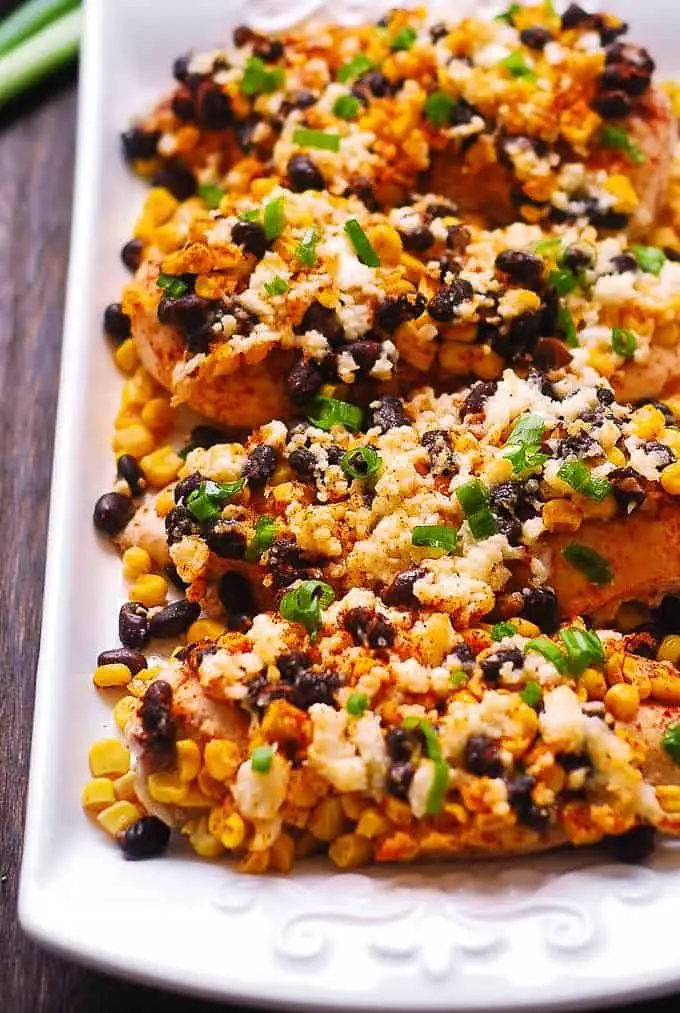 Mexican Street Corn Black Bean Chicken Bake