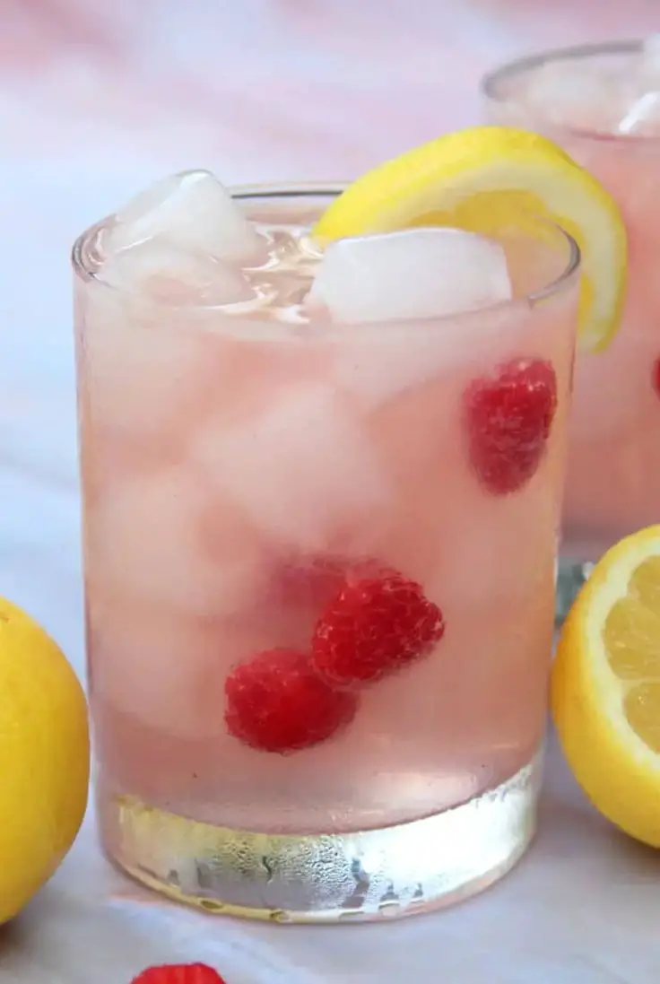 Raspberry Lemonade Vodka Spritzer