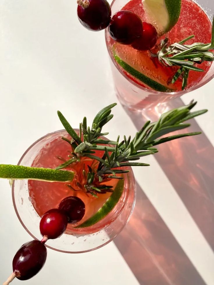 Cranberry Ouzo Spritz Cocktail